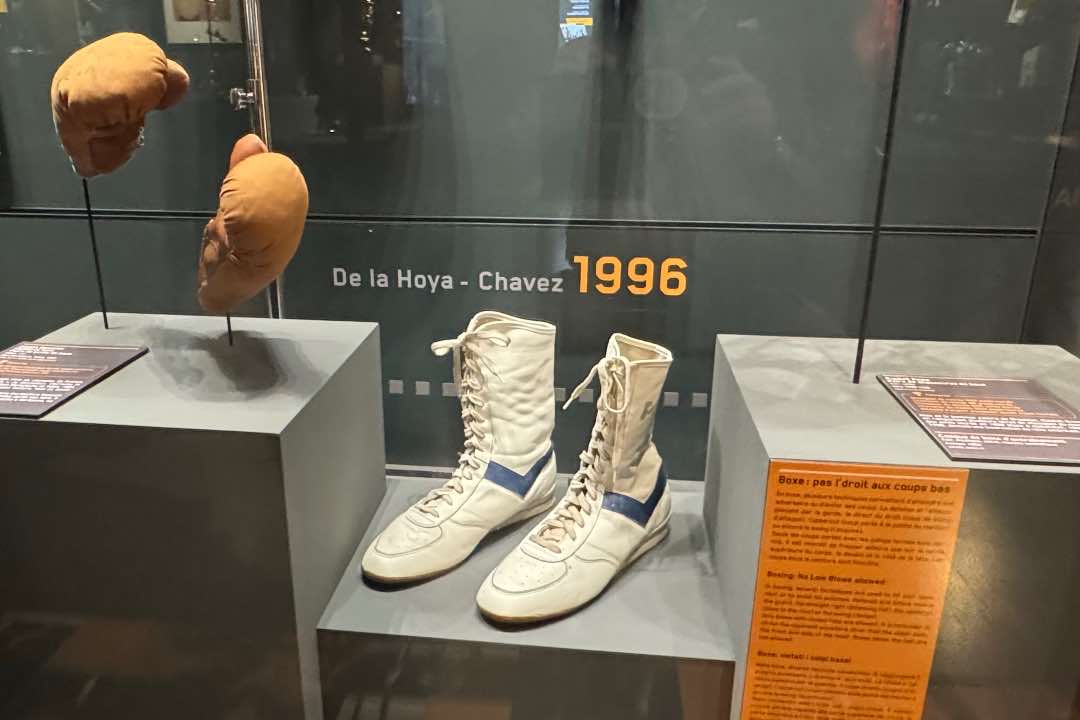 L'équipement de boxe d'Oscar de la Hoya