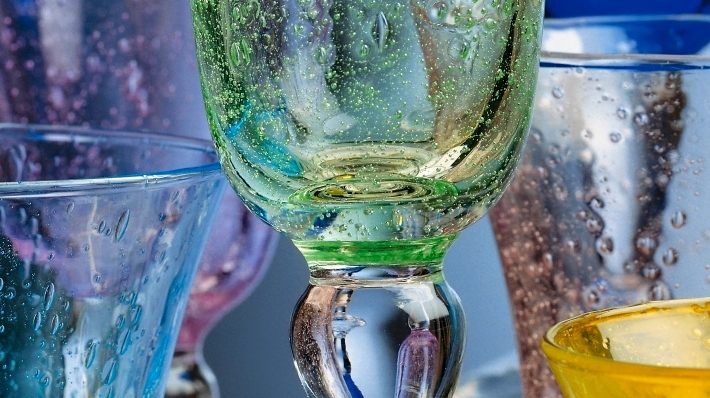 Bubbled glas fra Biot