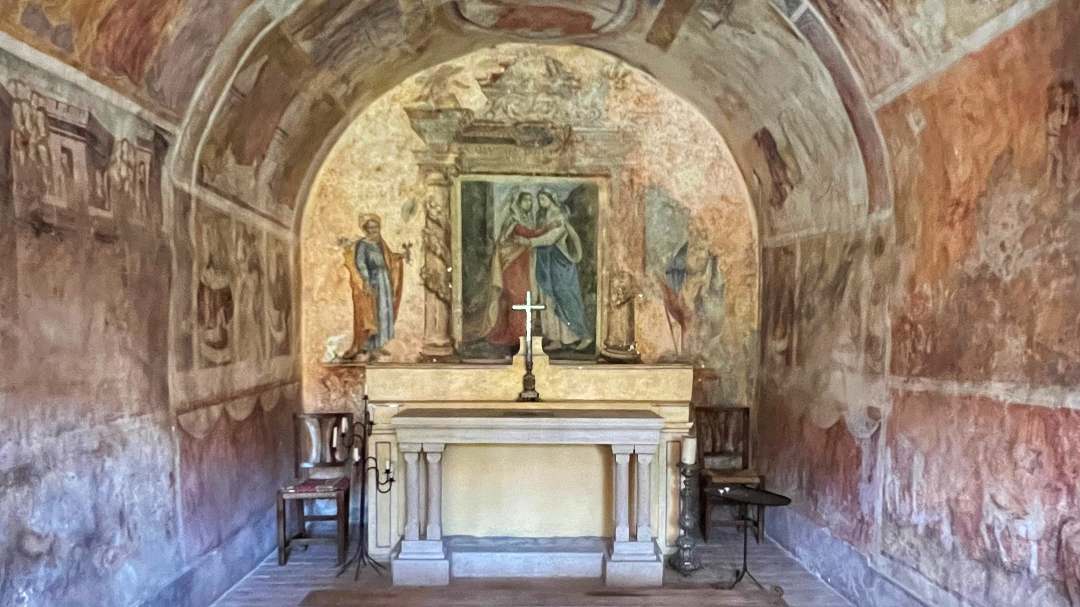 Fresco malerier i Sankt Elisabeth kapel i Vence