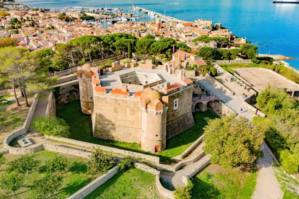 Areal photo of the Citadel of Saint-Tropez