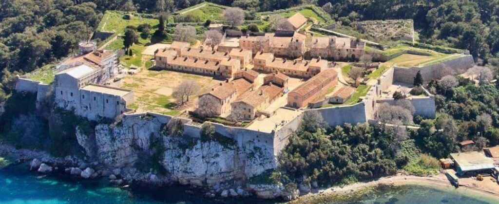 aerial view of Fort Royal on the island of Saint-Marguerite