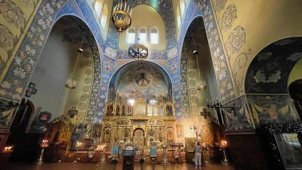 Inside the russian church in Nice
