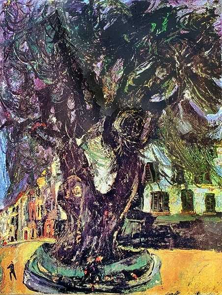 Le frêne de la place du Frêne peint par Chaïm Soutine de 1929
