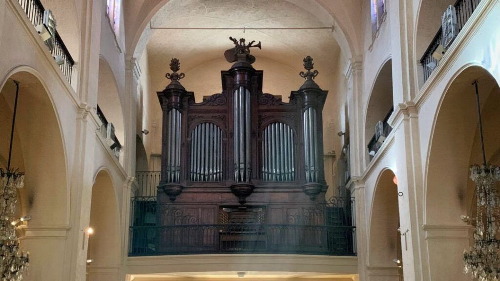 The organ in Antibes cathedral
