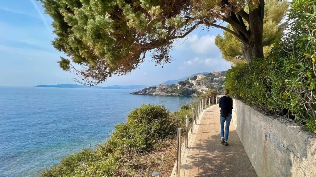 The coastal path between Monaco and Cap d'Ail