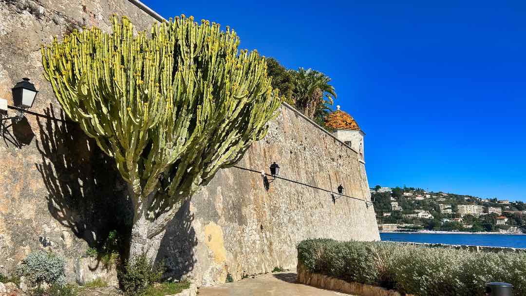 The path around the ancient citadel at Villefranche-sur-Mer